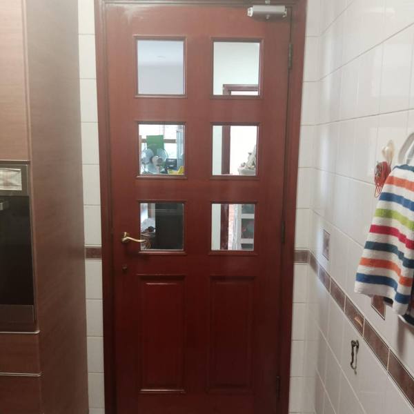 Kitchen door after