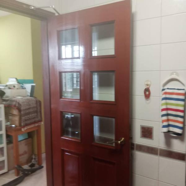 Kitchen door before
