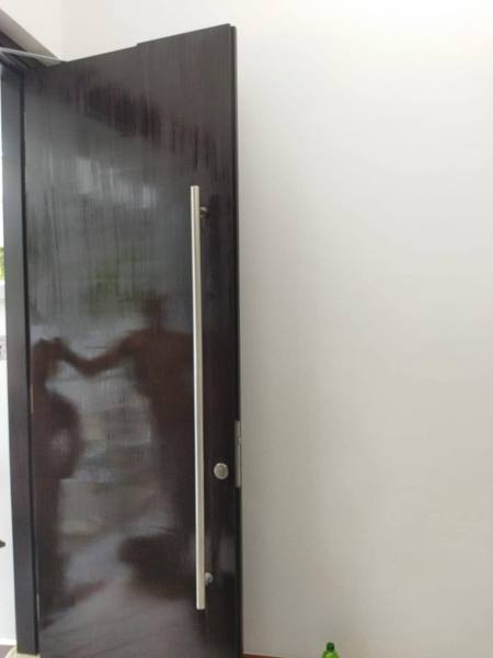Pivot door after