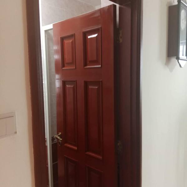 Six-panel door, mahogany varnish