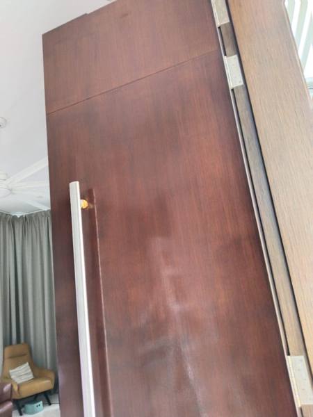 Pivot door before